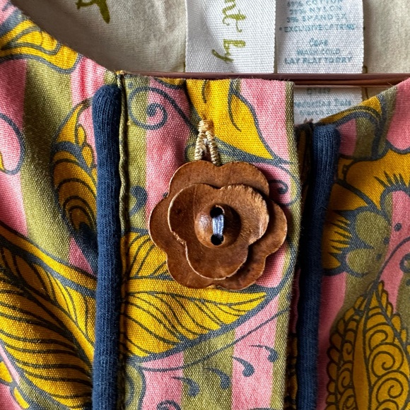 Matilda Jane Paint by Number Yellow Floral Dress Size 8 - Picture 7 of 10